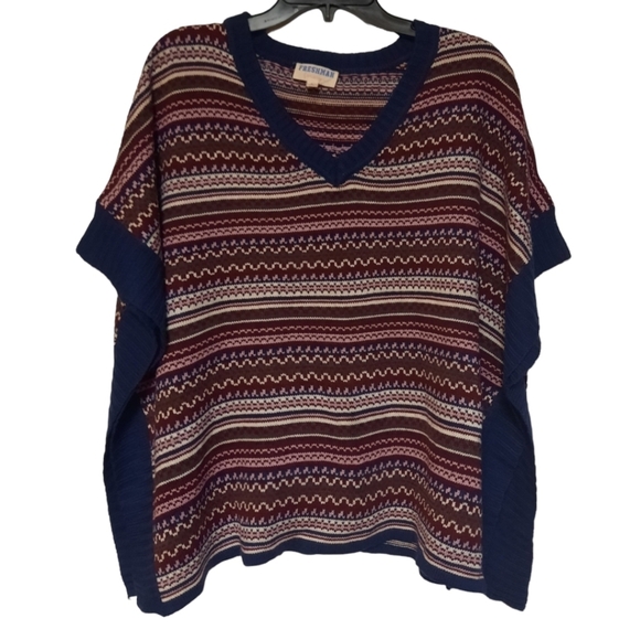 Freshman Forever Poncho Sweater Small - Picture 1 of 8